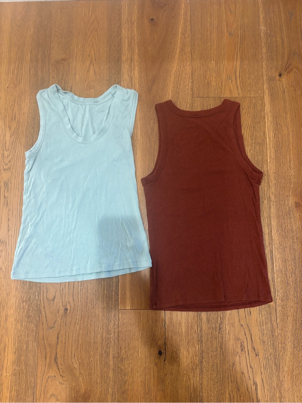 a new day Kids Tank Tops in Light Blue & Rust